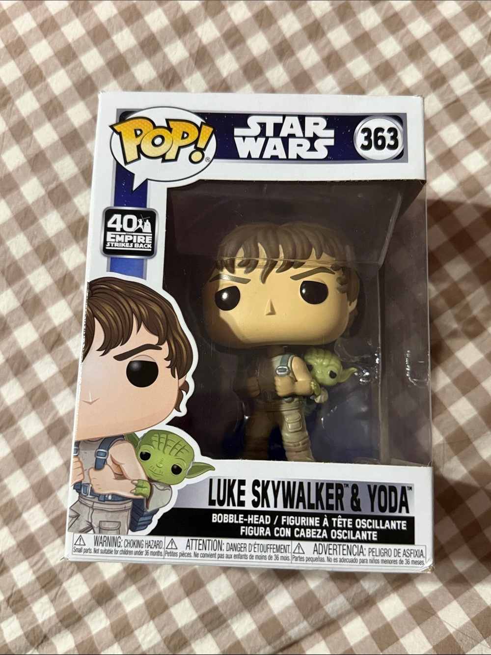 Funko Star Wars Luke Skywalker & Yoda Pop! Vinyl (Green, Tan, Black)